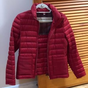 Burberry Brit Puffer Jacket - WOMEN - SMALL - RED
